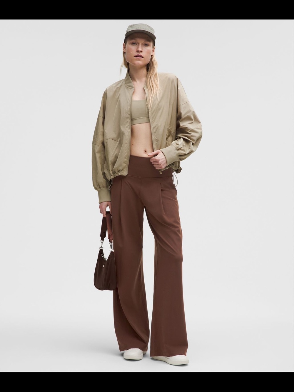 lululemon athletica Wide-Leg Knit Pants in Chocolate Brown